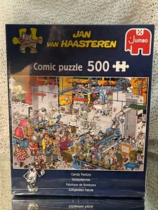 Jan van Haasteren Comic Jigsaw Puzzle Candy Factory 500 Pieces 19025 Sealed - Picture 1 of 7