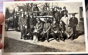 Postal RPPC Fort Washington Fire Co #1 camión de bomberos - Imagen 1 de 5