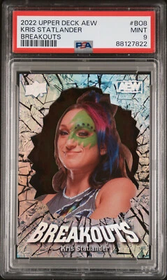 2022 Upper Deck AEW #BO-8 Kris Statlander Breakouts PSA 9 MINT - Image 1 of 2