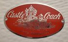 Vintage Castle Coach Witte Trailer Co. Metal Emblem Ornament Trim Chicago Il
