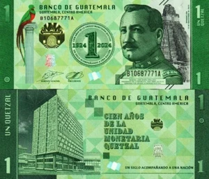 GUATEMALA - 1 quetzal 2024 Commemorativa - Paper FDS - UNC - Imagen 1 de 1
