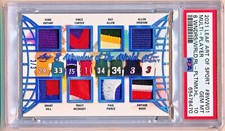 2021 Leaf Art of Sport Bryant Carter Iverson Hill Wade Patch (3/3) PSA 10 JSY #