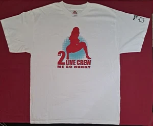 2 Live Crew NEW White Shirt Size Large Me So Horny Vintage Rare Rap Art Retro - Picture 1 of 3