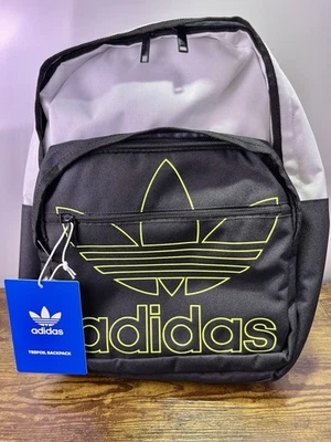 Adidas Originales Trifolio Bolsillo Mochila Bolso Unisex Negro EV8000 Talla Única ~ NUEVO Foto 1 de 4
