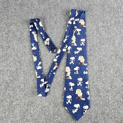 Corbata azul Peanuts Charlie Brown Snoopy Tie Man’s Best Friend 4” de ancho EE. UU. Foto 1 de 4