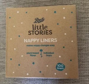 100 Disposable Plant Based Baby Nappy Liners for Cloth Nappy Fibre Liners BOOTS - Picture 1 of 2