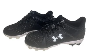 Under Armour  Youth boys Leadoff Cleats Black 3Y sports Soccer Football Baseball - Picture 1 of 5