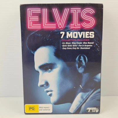 Elvis Presley - 7x Movie Collection DVD Box Set Musical Romance Comedy Reg 4 - Image 1 of 4