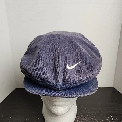 Gorra de Colección Nike Baret Grande Azul Marino Desteñida Años 90 Hecha en EE. UU. Logo Paperboy  Foto 1 de 4