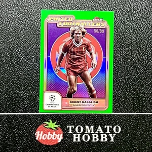 TOPPS FINEST UEFA 2024-25 KENNY DALGLISH /99 GREEN REFRACTOR PRIZED FOOTBALLERS - Picture 1 of 2