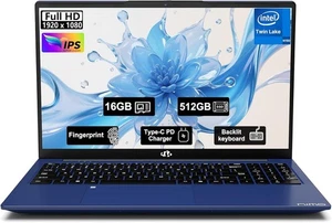 NIMO 15.6" FHD IPS Student Laptop 16GB RAM 512GB SSD 4 Cores 13th Gen Intel N150 - Picture 1 of 11