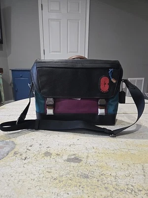 Coach Ranger Pocket Messenger bag in a colorblock smooth leather - Image 1 of 4