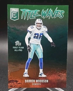 2025 Panini Donruss Elite #3 Darren Woodson titolo onde verde prima squadra - Foto 1 di 3