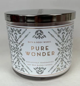 Vela perfumada grande Bath & Body Works Pure Wonder 3 mechas - Imagen 1 de 2