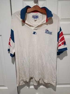 Camisa Polo Vintage Rara Starter NFL Pro-Line NUEVOS PATRIOTAS DE INGLATERRA Bordada L Foto 1 de 4