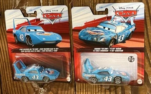 DISNEY PIXAR CARS DAMAGED THE KING & STRIP WEATHERS MOVIE FIGURES - Picture 1 of 6