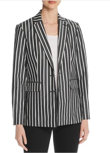 🔥 Blazer giacca tuta donna Karl Lagerfeld Paris nuovo senza etichette in bianco e nero taglia 8 🔥 - Foto 1 di 3