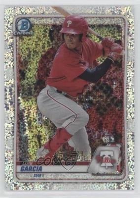 2020 Bowman Chrome Prospects Speckle Refractor /299 Luis Garcia #BCP-126 - Image 1 of 2