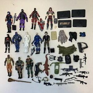 GI Joe ARAH Cobra 2000s Modern anniversary Mix Lot Loose Figures & Accessories - Picture 1 of 14