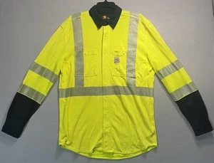 Carhartt Mens Size MEDIUM 102843 Flame-Resistant High-Visibility LS Shirt - Picture 1 of 15