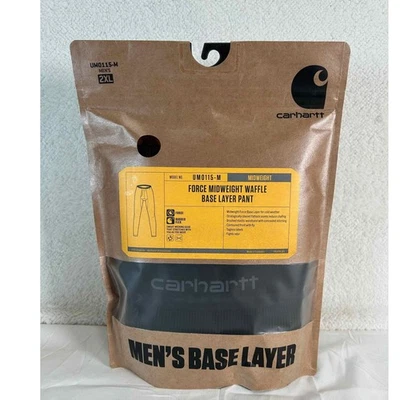 Carhartt Mens Force Midweight Waffle Base Layer Pants 2XL New in Package - Image 1 of 4