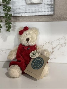 Boyds Bears Collection Erin Teddybär Plüsch im roten Overall J B Bean Serie - Bild 1 von 5