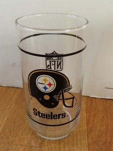 80er Jahre Pittsburgh Steelers Mobil Gas Give-Away 5,5" Glas - Bild 1 von 2