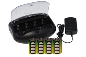 V-2299 Universal Smart Charger + 8-Pack D AccuPower NiMH Batteries (4000 mAh) - Picture 1 of 1