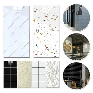 10x Marble Tiles Sticker Self-Adhesive Decal On Kitchen Home Wall Bathroom Decor - Picture 1 of 31