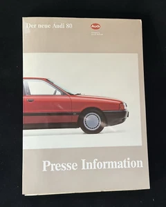 Audi 80 B3 89 Pressemappe Press Information Presse Mappe Werbung Bilder (NEU) 32 - Bild 1 von 9