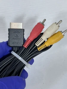 Genuine Sony OEM RCA AV Audio/Video Cable For PlayStation PS1 PS2 PS3 - Picture 1 of 3