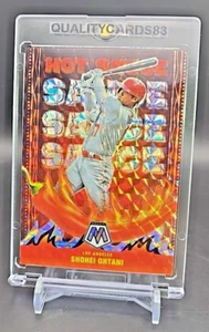 SHOHEI OHTANI ROT SILBER REFRAKTOR KARTENEINSATZ MIT HÜLLE LOS ANGELES ANGELS - Bild 1 von 6