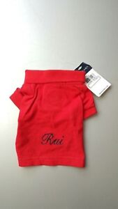 RALPH LAUREN  PONY  DOG POLO SHIRT DOG OUTFIT IN RED  (SIZE: XS) "Rui"