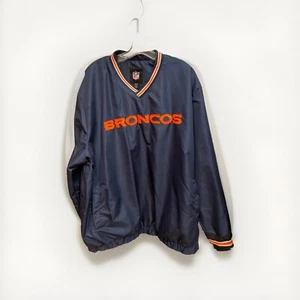 Denver Broncos NFL G-III Apparel Pullover Windbreaker Adult XXL Pockets V-Neck - Picture 1 of 16