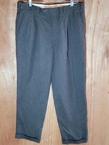 nordstrom JB britches dress pants men 34x31 classic straight pleated virgin wool - Picture 1 of 10