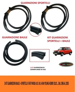 Kit Guarnizioni Baule + Sportelli x Panda 141 141A 4x4 1986 2003 - Foto 1 di 9