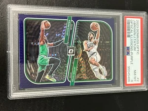 2023 Donruss Optic Optical Illusions Purple Jayson Tatum & Jaylen Brown PSA 8 - Bild 1 von 1