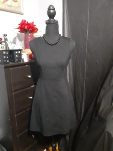 Vestido Loft Sin Mangas Negro Corto Cierre Cremallera Talla 00P Gótico Grunge CAPRICHOSO  - Imagen 1 de 8