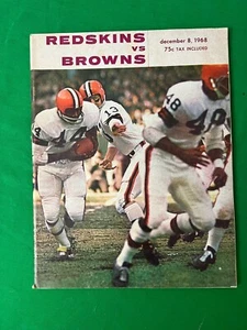 Washington Redskins 1968 Game Program vs Cleveland Browns - Imagen 1 de 5