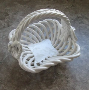 Pequeña cesta de cerámica tejida de mimbre vintage de Bassano - de Italia - Imagen 1 de 4