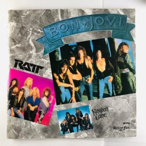 BON JOVI TOUR HEAT BEAT Live'89 Concert Program Book BOOKLET 12 x 12 INCH - Picture 1 of 8