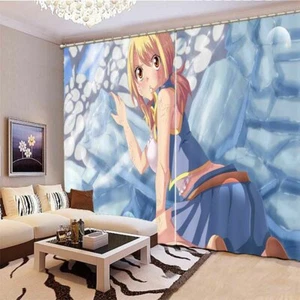 A Pretty Girl In A Mess 3D Blockout Photo Print Curtain Fabric Curtains Window - Bild 1 von 10