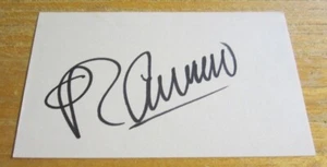 Tarjeta indexada firmada autografiada por conductor Roberto Guerrero 3X5 IndyCar CART carreras - Imagen 1 de 3