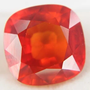 Cojín de granate naranja natural espesartita de 20+ quilates piedras preciosas sueltas certificado - Imagen 1 de 5