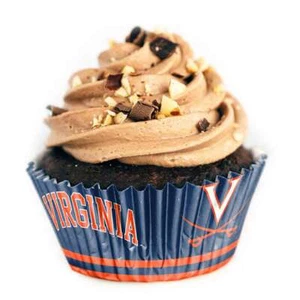 Virginia Cavaliers Cupcake Einlagen - 36 Stück - Bild 1 von 1