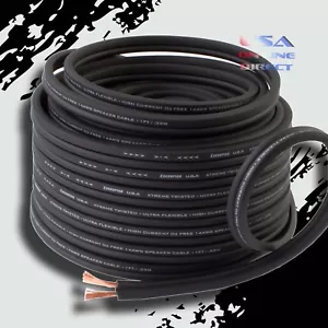 12 Gauge 50 ft BLACK OFC 100% Copper Marine Car Home Audio Speaker Cable Wire US - Picture 1 of 1