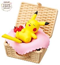 RE-MENT Pokemon Utatane Basket Nap Sleeping Mini Figure Toy #1 Pikachu Mouse NEW