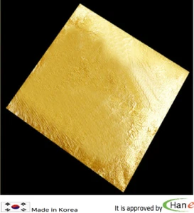 Korea 100PCS Thicker 24K Edible Pure Gold Leaf Sheet Foil Food Decoration Art - Picture 1 of 12