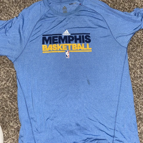 Memphis Grizzlies Adidas NBA Game Worn Used  Warm Up Shooting Shirt #2 Cover