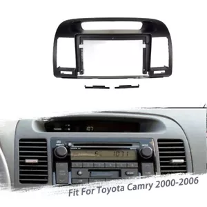 Auto Fascia Stereo Radio Bezel Panel Frame Trim 2 Din For Toyota Camry 2000-2006 - Foto 1 di 1